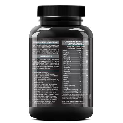 MuscleBlaze Fish Oil 1000 mg Capsules 60's - Omega Fish Oil Fatty Acids