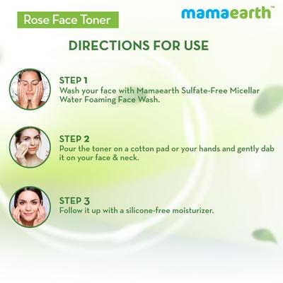 Mamaearth Rose Face Toner - Witch Hazel & Rose Water 200 ml - Toners