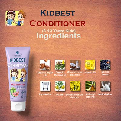 HealthBest Kidbest (3-13 Years) Conditioner - Watermelon Flavour 200 gm - Baby Shampoo