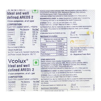 VCOLUX Tablet 10's - Supplements-Vam