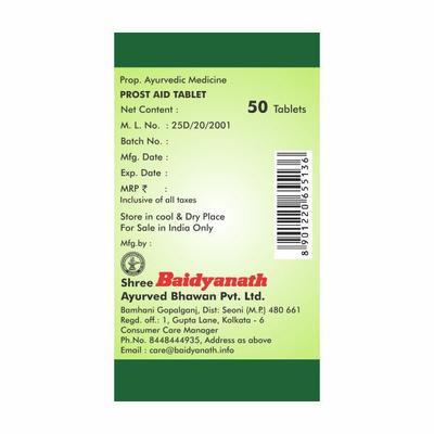 Baidyanath Prostaid Tablet 50's - Speciality Medicines