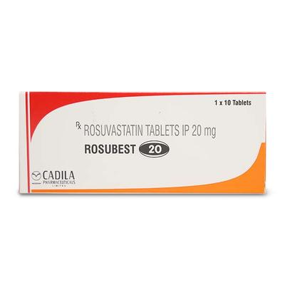 Rosubest 20mg Tablet 10'S - High Cholesterol-Dys