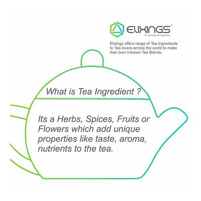Elixings Organic Tea Ingredient Loose Leaf Cut - Gotukola 114 gm - Teas
