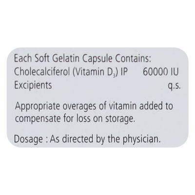 RADCAL D 60k Soft Gelatin Capsule 4's - Supplements-Vit