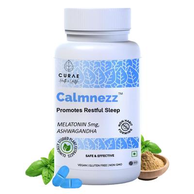 Curae Health Calmnezz Promotes Restful Sleep Tablets (5 mg) 60's - General Health