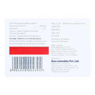 MEGABLOCK 500mg Tablet 10's - Bleeding Disorders-Hae