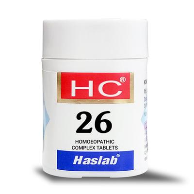 Haslab HC 26 (Homeopathic Complex) Tablet 550 gm - Homeopathic Complex Tablet