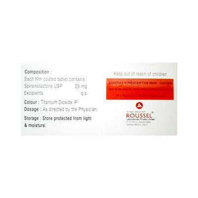 SPIROMAX 25 Tablet 10's - Hypertension-Diu