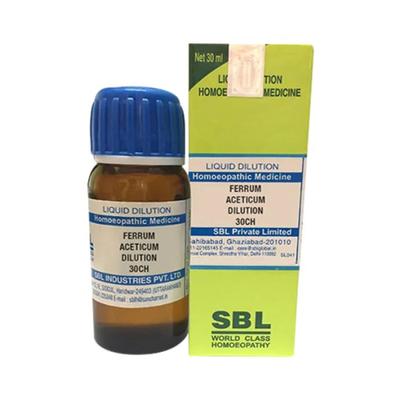 SBL Ferrum Aceticum 1M Liquid 30 ml - Dilutions