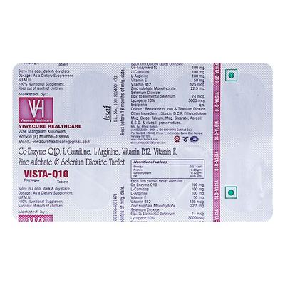 VISTA Q 10 Tablet 10's - Supplements-Sup
