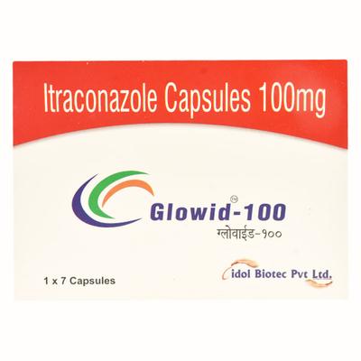 GLOWID 100 Capsule 7's - Fungal Infections-Anf