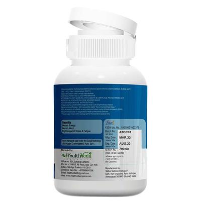 Health Veda Performance Timer 500 mg Veg Capsule for Men 60's - Herbal Dietary Supplement