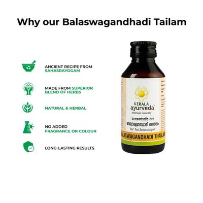 Kerala Ayurveda Balaswagandhadi Thailam 200 ml - Speciality Medicines
