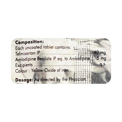 TELINDIA AM 40mg Tablet 10's - Hypertension-Ang