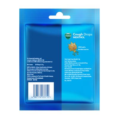 Vicks Cough Drops - Menthol 20's - Sore Throat Lozenges