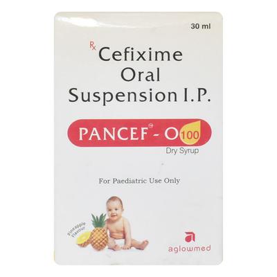 PANCEF O 100 PINEAPPLE FLAVOUR Dry Syrup 30ml - Bacterial Infections-Cep