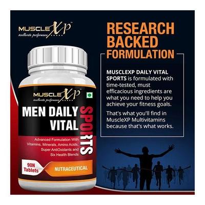 MuscleXP Men Daily Vital Sports Tablets 90's - Workout Essentials