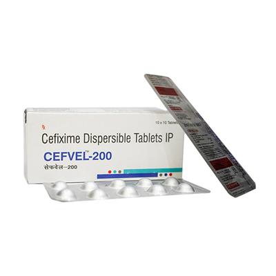 CEFVEL 200 Dispersible Tablet 10's - Bacterial Infections-Cep
