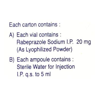 Veloz 20mg Injection 1's - Ulcer/Reflux/Flatulence-Aaa