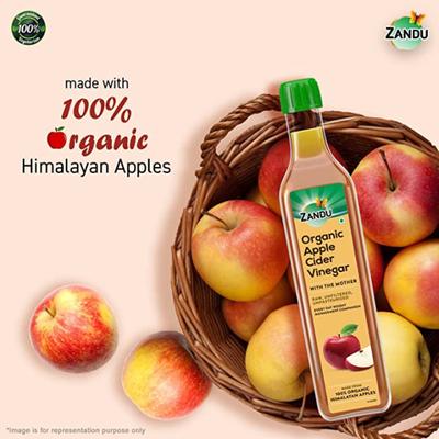 Zandu Organic Apple Cider Vinegar 500 ml - Health Products