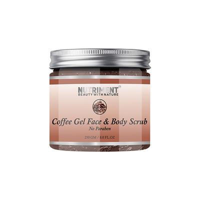 Nutriment Face Gel & Body Scrub - Coffee 250 gm - Face Scrubs