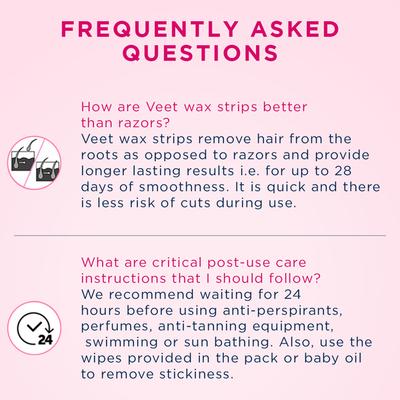 Veet Half Body Waxing Kit - Sensitive Skin Strip 8's - Hair Treatment