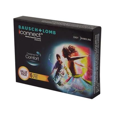 Bausch & Lomb iConnect Monthly Contact Lens - 6 Lens/Box (-4.0) - Eyecare Lenses