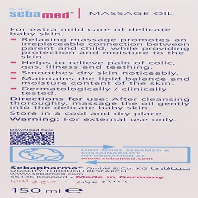 Sebamed Baby Massage Oil 150 ml (N) - Creams, Lotions & Oils