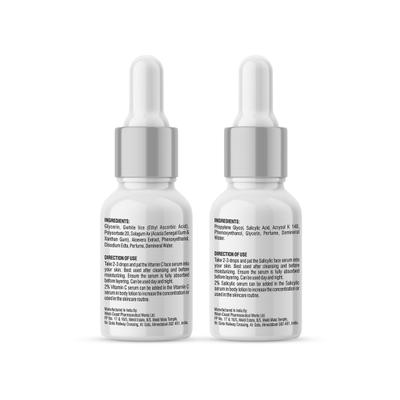 CGG Cosmetics Anti Pigmentation Combo (Vitamin C Serum 10 ml + Salicylic Acid Serum 10 ml) - Face Serum