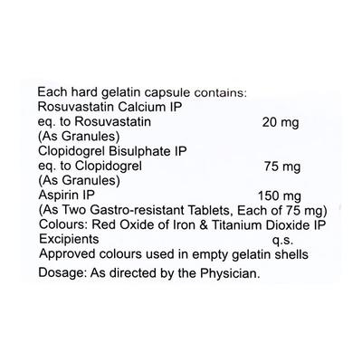 Rosycap Gold 20/150mg Capsule 10'S - High Cholesterol-Dys