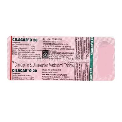 Cilacar O 20mg Tablet 10'S - Hypertension-Ang