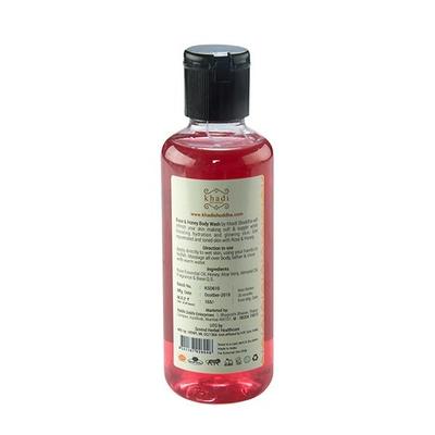 Khadi Shuddha Body Wash - Rose & Honey 210 ml - Shower Gels & Body Wash