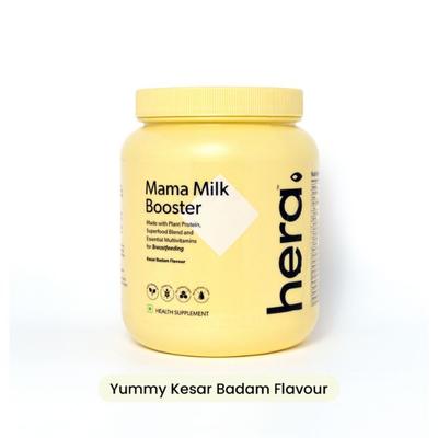 Hera Mama Milk Booster Powder - Yummy Kesar Badam 300 gm - Nutritional Supplement