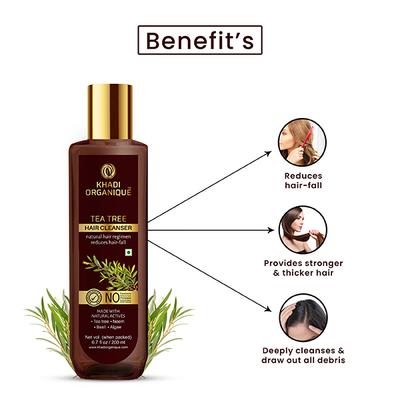 Khadi Organique Hair Cleanser - Tea Tree 200 ml - Personal Care (Ayush)