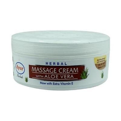 Ayur Herbal Massage Cream with Aloe Vera 80 ml - Lotions & Creams