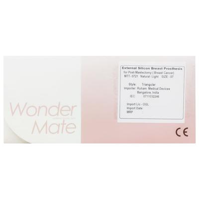 Wonder Mate External Silicon Breast Prostheses for Post Mastectomy (MTT-0721) (Size 7) (N) - Device - S