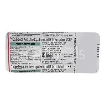 Tidomet CR Tablet 10'S - Parkinsonism-Apd