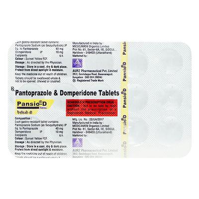 PANSIO D Tablet 15's - Ulcer/Reflux/Flatulence-Aaa