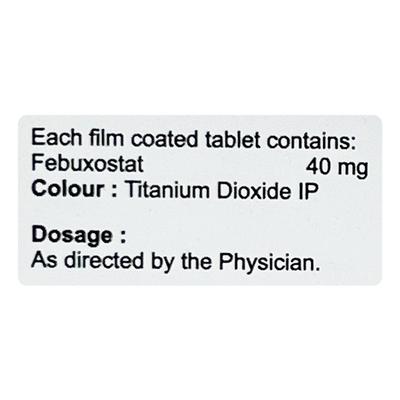FEBUWAL 40 Tablet 10's - Gout