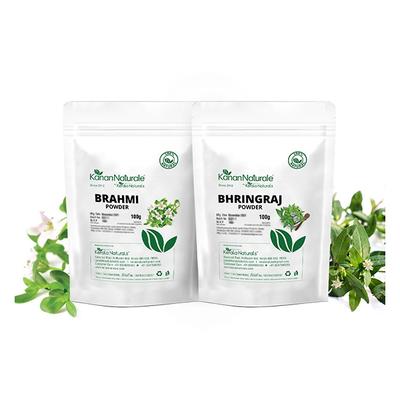 Kerala Naturals Bhringraj Powder 100 gm + Brahmi Powder 100 gm - Personal Care (Ayush)