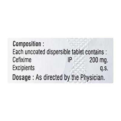 ALEXCEF DT 200mg Tablet 10's - Bacterial Infections-Cep