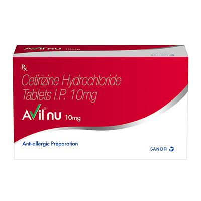 Avil NU 10mg Tablet 10'S - Allergies-Ant