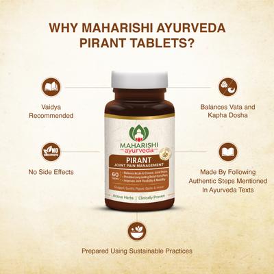Maharishi Ayurveda Pirant Tablet 60's - Pain Relief (Ayush)