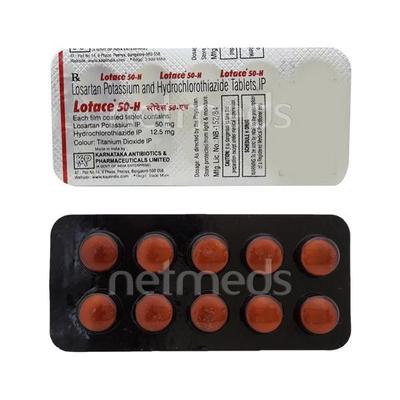 Lotace H 50mg Tablet 10'S - Hypertension-Ang