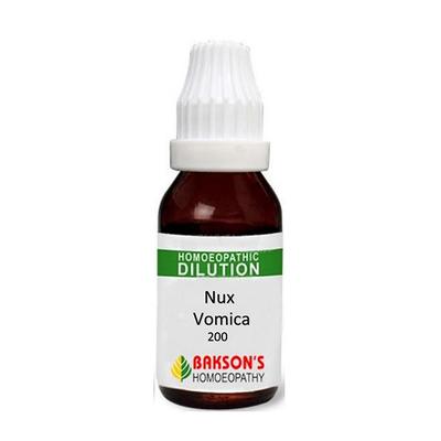 Bakson's Nux Vomica 200 CH Liquid 30 ml - Dilutions