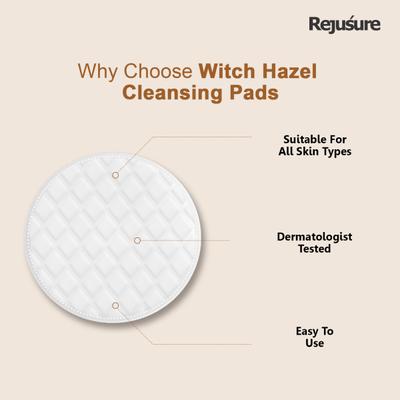 Rejusure Witch Hazel Cleaning Pads 25's - Face Wash & Cleansers