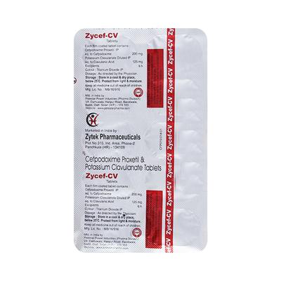 ZYCEF CV Tablet 10's - Bacterial Infections-Cep