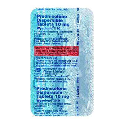 WYSOLONE 10 Tablet 15's - Hormonal Therapy-Cor