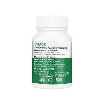 VitaGreen VitAcid Capsules 30's - Herbal Dietary Supplement