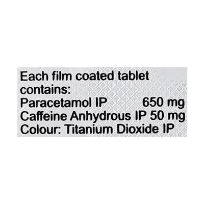 Pacimol Active Tablet 10'S - Pain relief-Ano